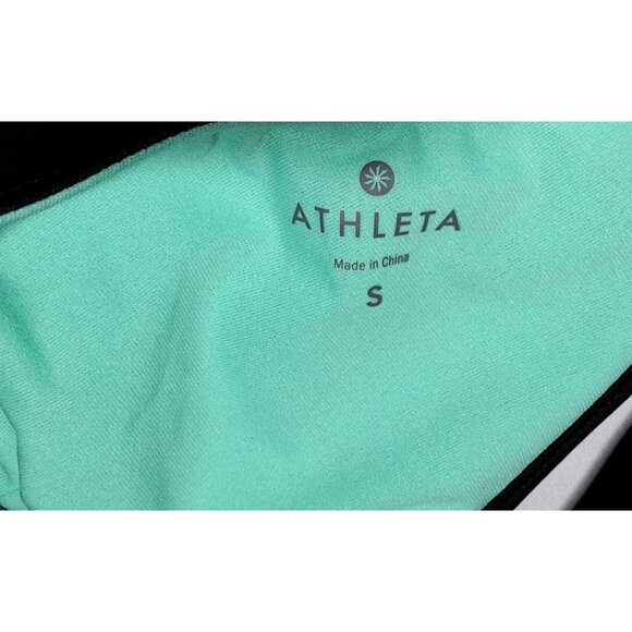 Athleta Swim Twist Back Tankini Top Black Size Small Women's - Picture 2 of 4